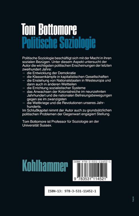 Produktbild: Politische Soziologie