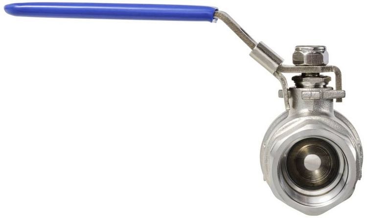 Produktbild: TRU COMPONENTS TC-2PC-DN20-316 TC-12770352 Standard-Kugelhahn Innengewinde: G3/4" 64 bar (max) 1 St.
