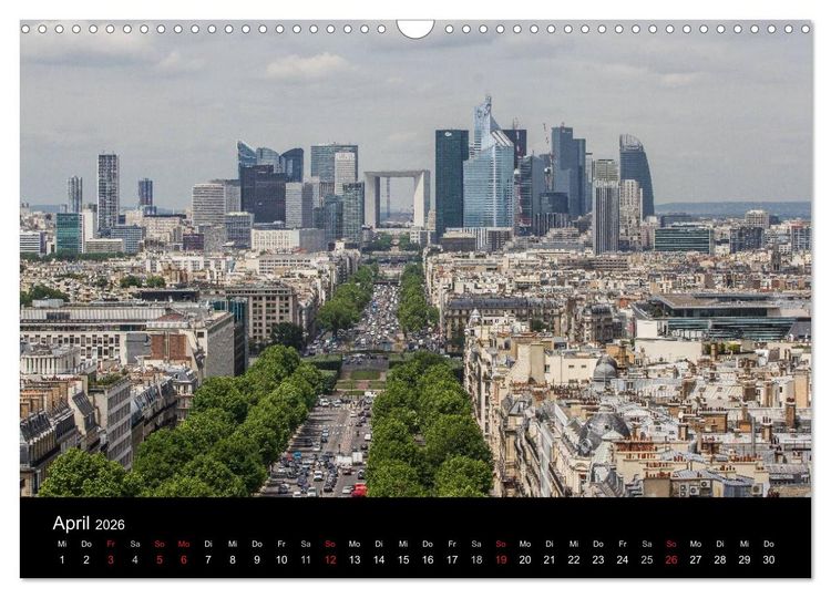 Produktbild: Paris (Wandkalender 2026 DIN A3 quer), CALVENDO Monatskalender