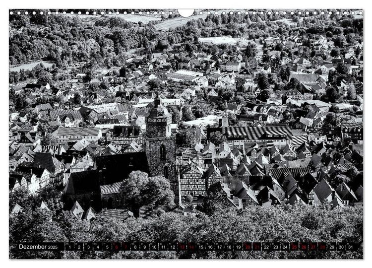 Ein Blick auf Homberg an der Efze (Wandkalender 2025 DIN A3 quer), CALVENDO Monatskalender