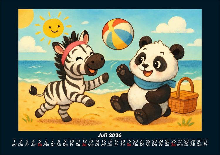 Produktbild: Zara & Pippin - Beste Freunde f&uuml;rs Jahr 2026 Fotokalender DIN A4