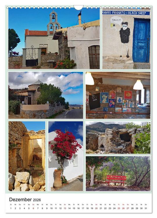 Produktbild: Kreta - Historische St&auml;dte und Bilderbuchd&ouml;rfer (Wandkalender 2026 DIN A3 hoch), CALVENDO Monatskalender