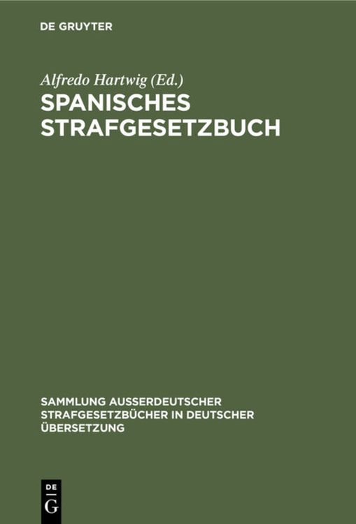Produktbild: Spanisches Strafgesetzbuch