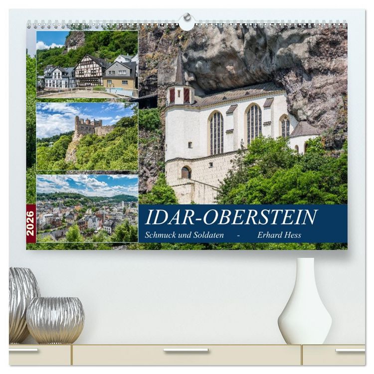 Produktbild: Idar-Oberstein - Schmuck und Soldaten (hochwertiger Premium Wandkalender 2026 DIN A2 quer), Kunstdruck in Hochglanz