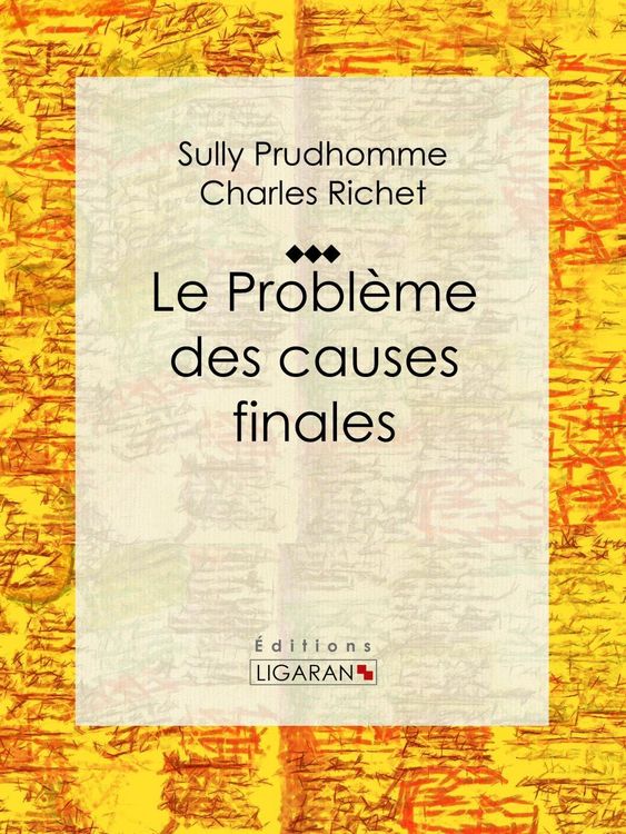 Produktbild: Le Probl&egrave;me des causes finales