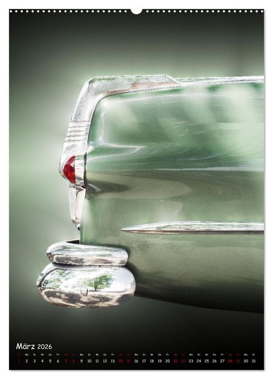 Produktbild: Amerikanische Autos 1950er bis 1980er Favoriten (Wandkalender 2026 DIN A2 hoch), CALVENDO Monatskalender