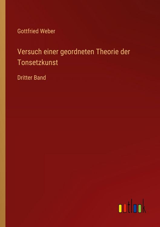 Produktbild: Versuch einer geordneten Theorie der Tonsetzkunst