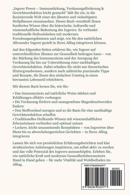 Produktbild: Ingwer Power Immunst&auml;rkung, Verdauungsf&ouml;rderung & Gewichtsreduktion leicht gemacht