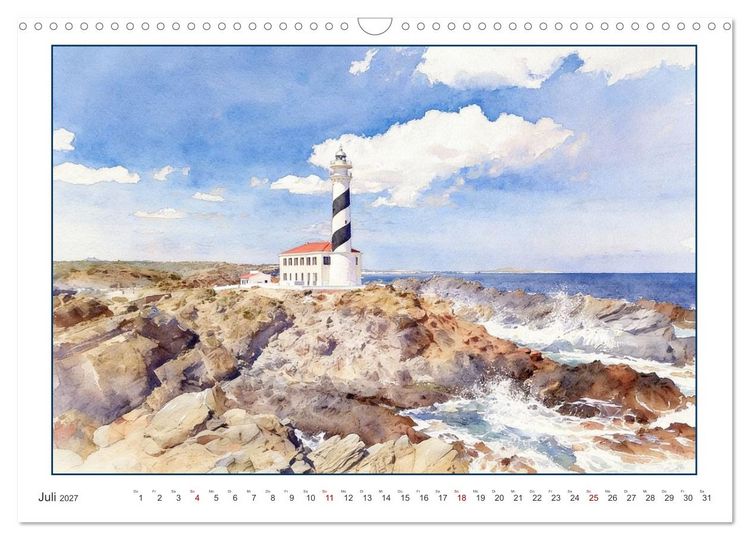 Produktbild: Beschauliches Menorca (Wandkalender 2027 DIN A3 quer), CALVENDO Monatskalender