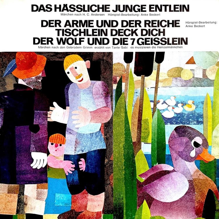 Produktbild: Hans Christian Andersen / Gebr&uuml;der Grimm - Das h&auml;ssliche junge Entlein / Der Arme und der Reiche / Tischlein deck dich / Der Wolf und die 7 Geisslein