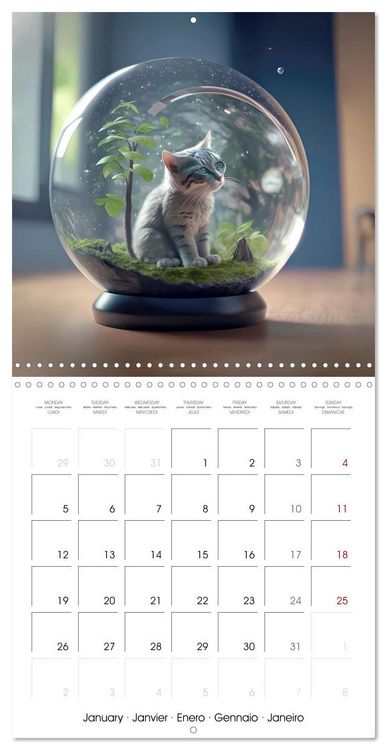 Produktbild: Small world in the glas sphere (Wall Calendar 2026 12 &times; 12 Inch) CALVENDO 12 Month Wall Calendar