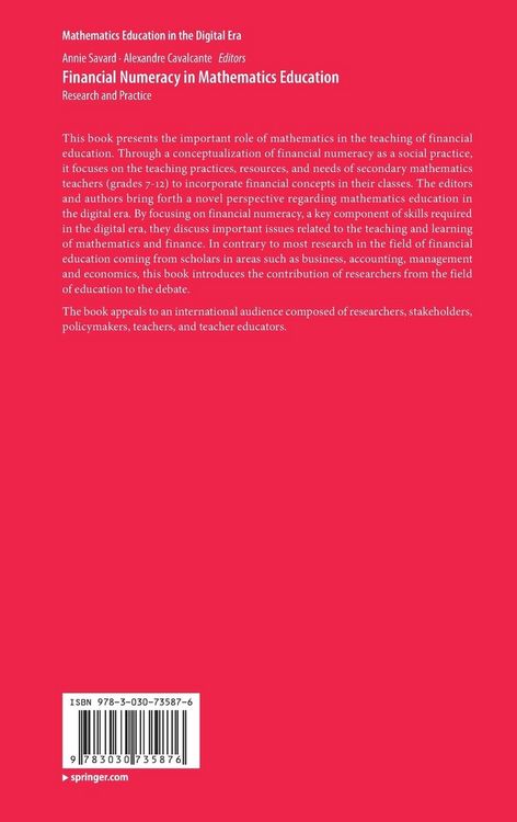 Produktbild: Financial Numeracy in Mathematics Education