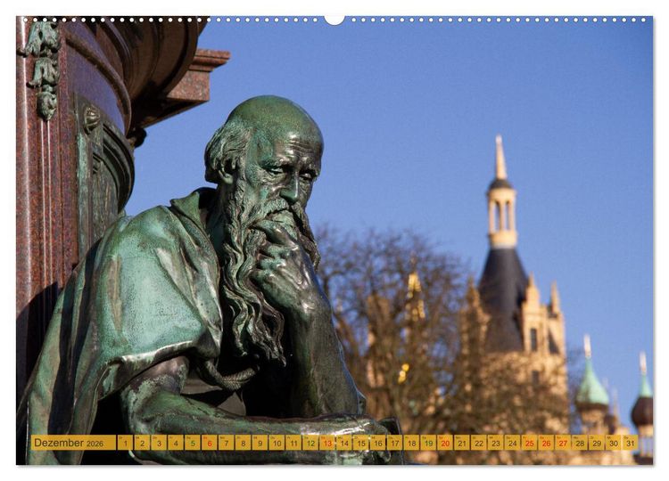 Produktbild: Schloss Impressionen - Residenz- und Landeshauptstadt Schwerin (Wandkalender 2026 DIN A2 quer), CALVENDO Monatskalender