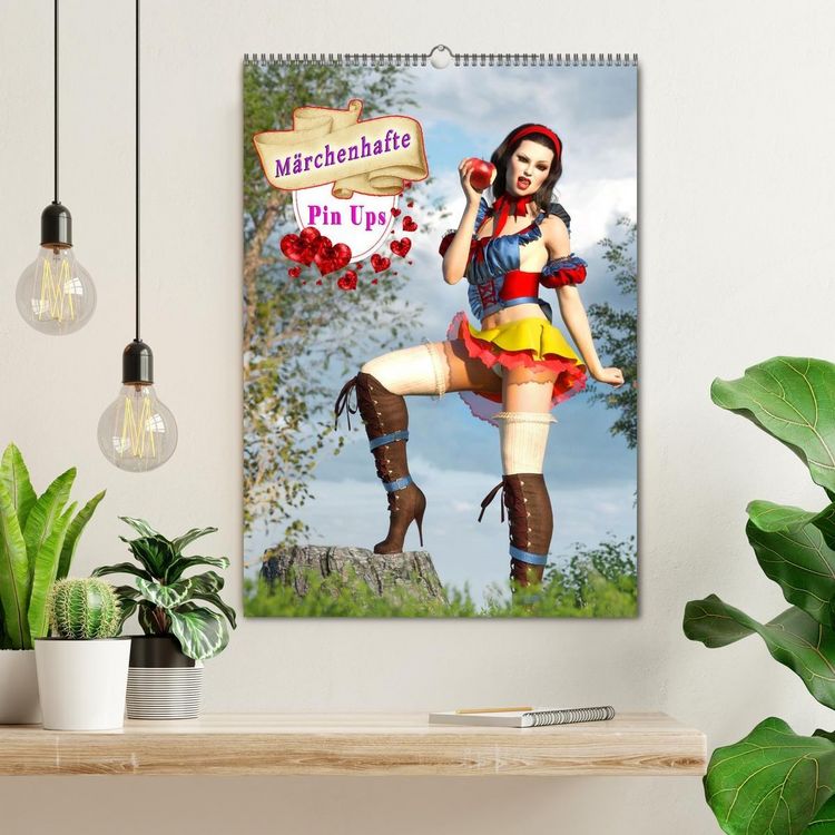 Produktbild: M&auml;rchenhafte Pin Ups (Wandkalender 2026 DIN A2 hoch), CALVENDO Monatskalender