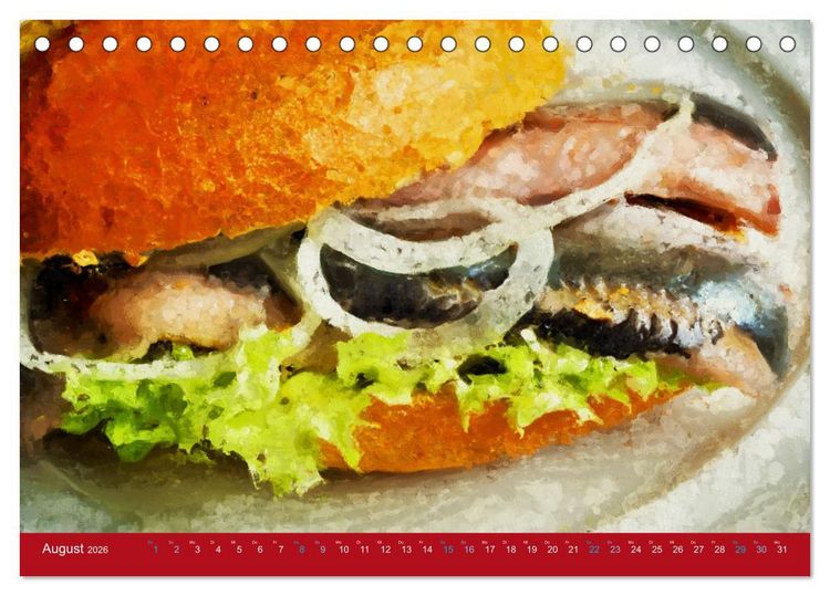 Produktbild: Meeresfr&uuml;chte - Gemalte Stillleben aus Poseidons Reich (Tischkalender 2026 DIN A5 quer), CALVENDO Monatskalender