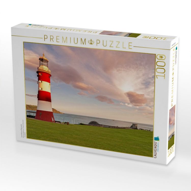 Produktbild: CALVENDO Puzzle Leuchtturm Plymouth | 1000 Teile Lege-Gr&ouml;&szlig;e 64x48cm Foto-Puzzle f&uuml;r gl&uuml;ckliche Stunden