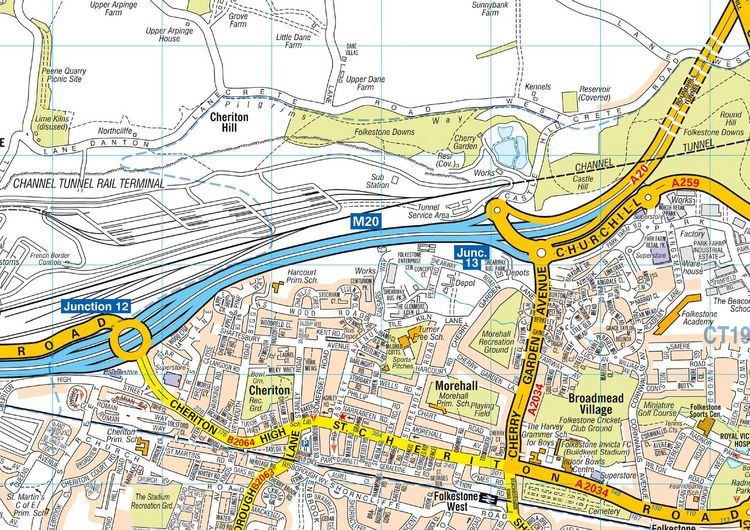 Produktbild: Folkestone A-Z Pocket Street Map