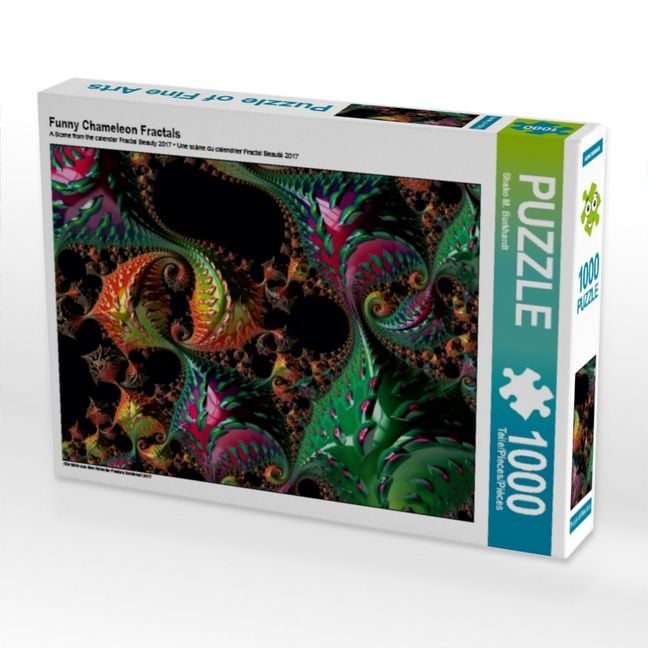 Produktbild: CALVENDO Puzzle Funny Chameleon Fractals | 1000 Teile Lege-Gr&ouml;&szlig;e 64x48cm Foto-Puzzle f&uuml;r gl&uuml;ckliche Stunden