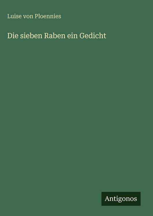 Produktbild: Die sieben Raben ein Gedicht