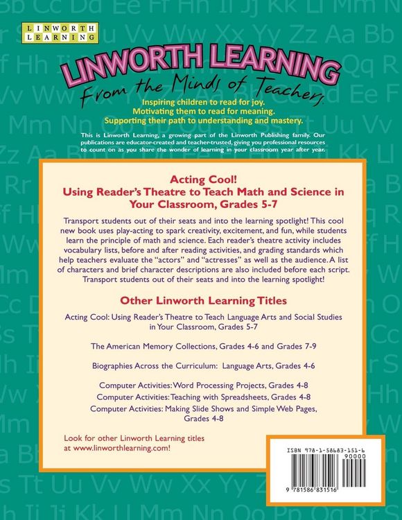 Produktbild: Acting Cool! Using Reader's Theatre to Teach Math and Science in Your Classroom