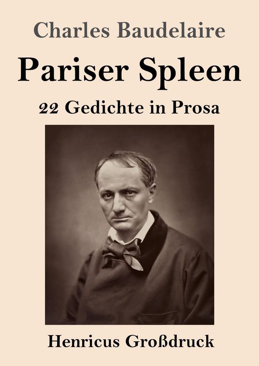 Produktbild: Pariser Spleen (Gro&szlig;druck)
