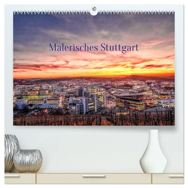 Produktbild: Malerisches Stuttgart (hochwertiger Premium Wandkalender 2026 DIN A2 quer), Kunstdruck in Hochglanz