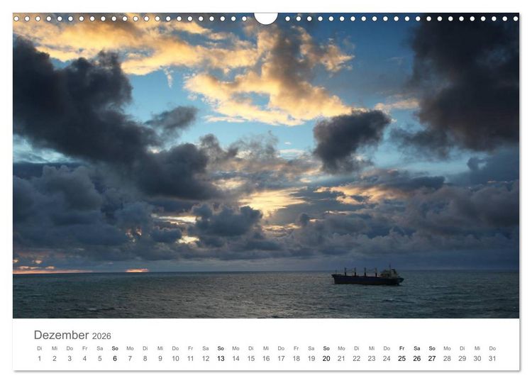 Produktbild: Faszination Schifffahrt &ndash; An Bord um die Welt (Wandkalender 2026 DIN A3 quer), CALVENDO Monatskalender