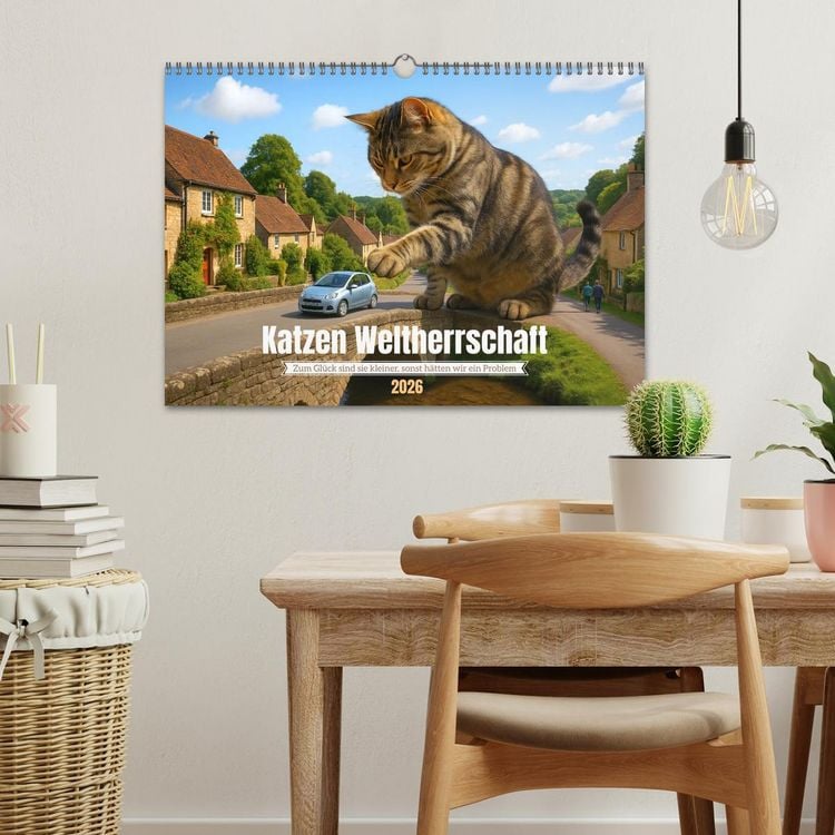 Produktbild: Katzen Weltherrschaft (Wandkalender 2026 DIN A3 quer), CALVENDO Monatskalender