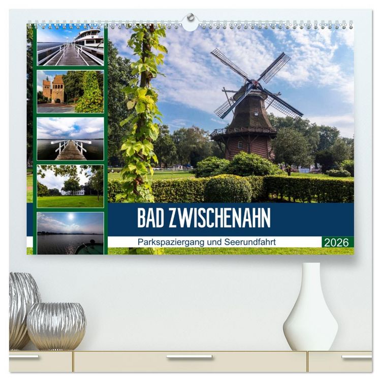 Produktbild: Bad Zwischenahn, Parkspaziergang und Seerundfahrt (hochwertiger Premium Wandkalender 2026 DIN A2 quer), Kunstdruck in Hochglanz
