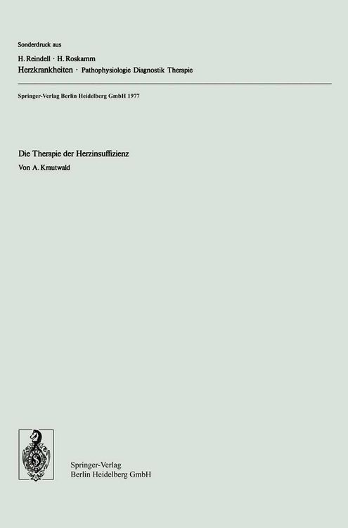 Produktbild: Die Therapie der Herzinsuffizienz