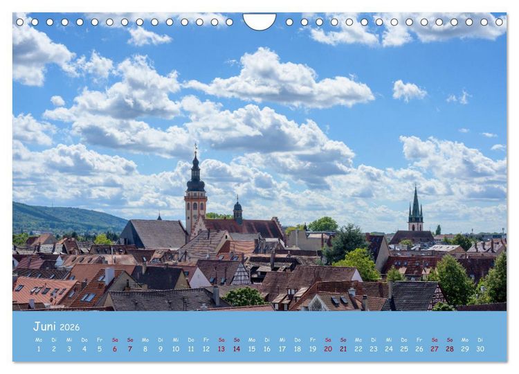 Produktbild: Durlach, das Stadtbild in 12 Impressionen (Wandkalender 2026 DIN A4 quer), CALVENDO Monatskalender