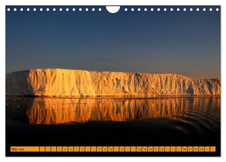Produktbild: EISIGE GIGANTEN in der DISKOBUCHT (Wandkalender 2026 DIN A4 quer), CALVENDO Monatskalender