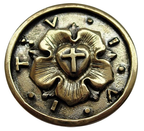 Produktbild: Bronze-Plakette &bdquo;Lutherrose