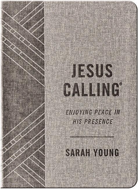 Produktbild: Jesus Calling, Textured Gray Leathersoft, with Full Scriptures