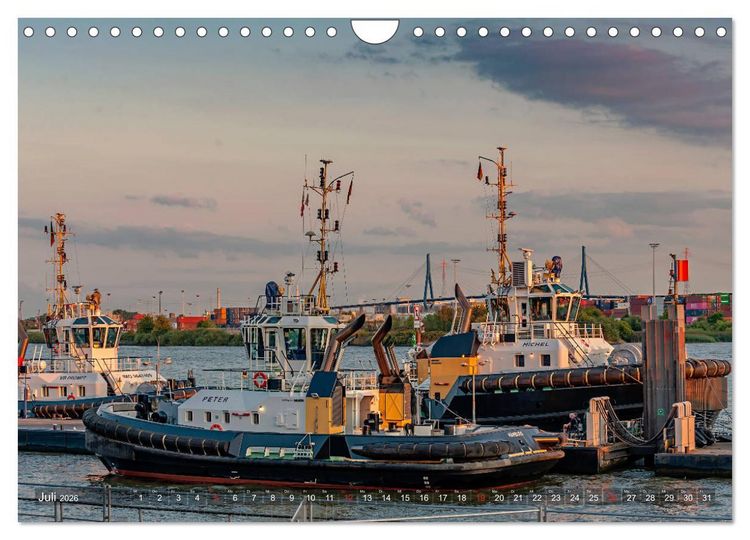 Produktbild: Hamburg Hafen (Wandkalender 2026 DIN A4 quer), CALVENDO Monatskalender