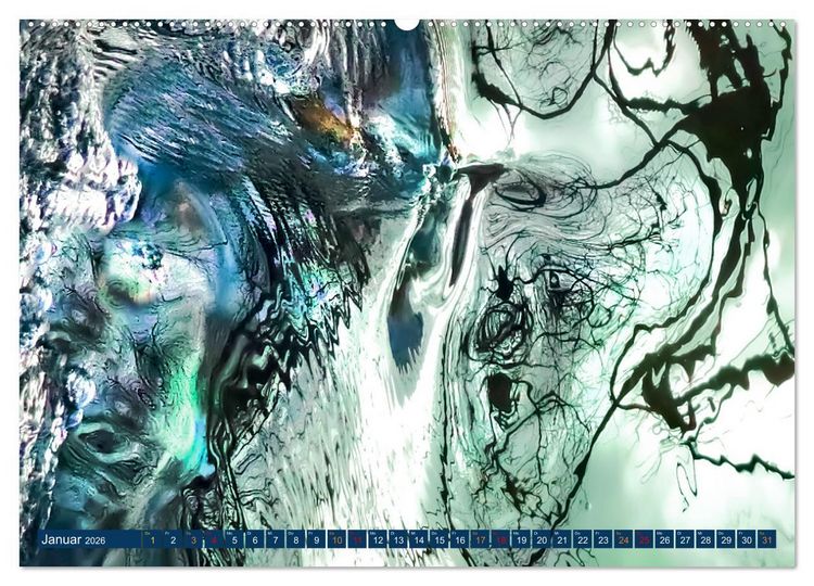 Produktbild: Bachwasser (hochwertiger Premium Wandkalender 2026 DIN A2 quer), Kunstdruck in Hochglanz