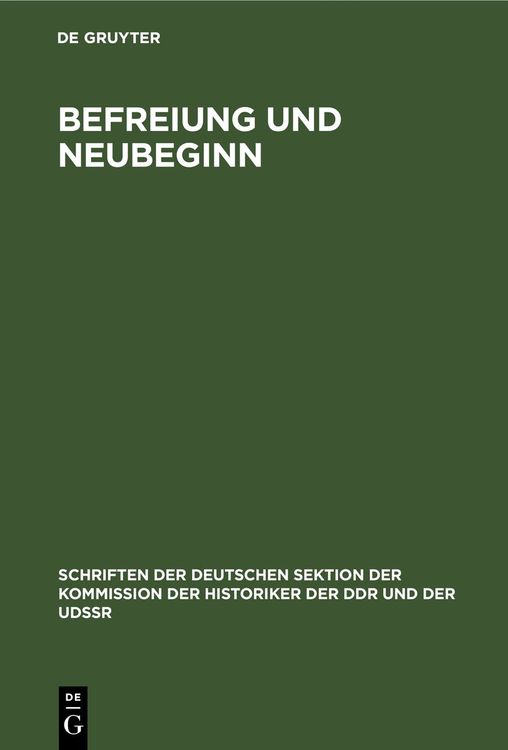 Produktbild: Befreiung und Neubeginn