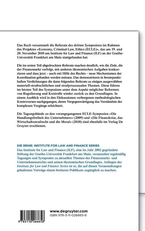 Produktbild: &Ouml;konomie versus Recht im Finanzmarkt?