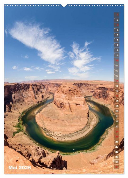 Produktbild: ARIZONA UND UTAH Rote Felsen (hochwertiger Premium Wandkalender 2026 DIN A2 hoch), Kunstdruck in Hochglanz