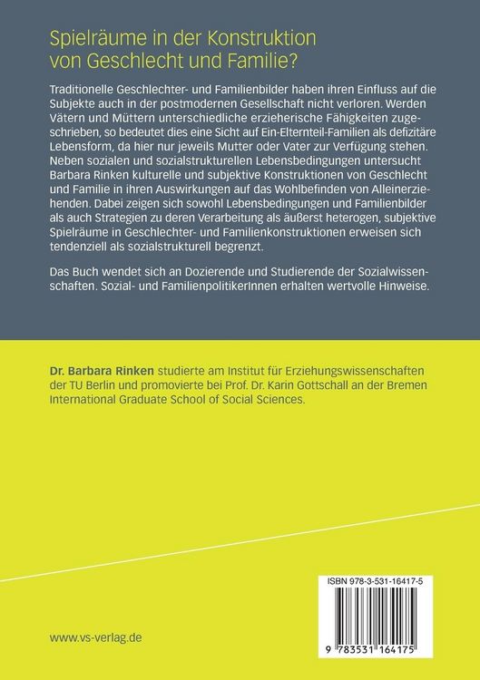 Produktbild: Spielr&auml;ume in der Konstruktion von Geschlecht und Familie?