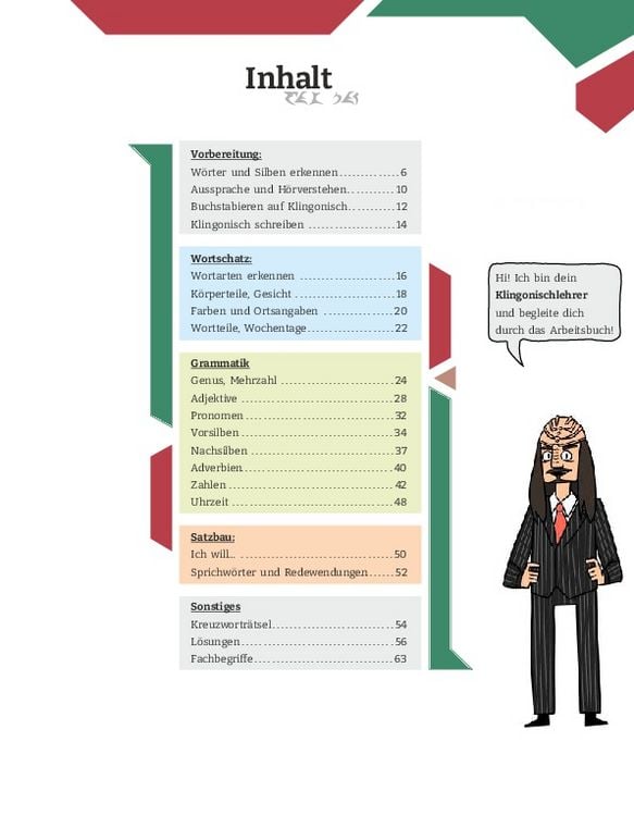 Produktbild: Arbeitsbuch Klingonisch