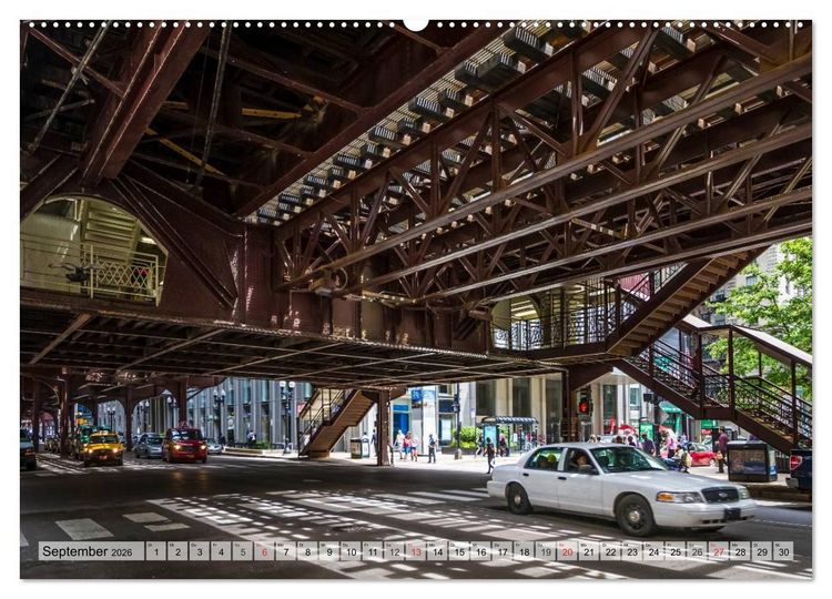 Produktbild: CHICAGO Stadtzentrum (hochwertiger Premium Wandkalender 2026 DIN A2 quer), Kunstdruck in Hochglanz