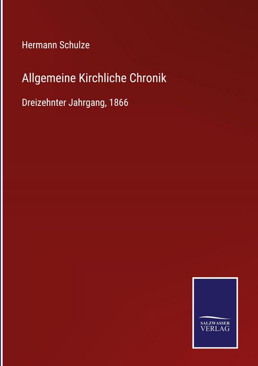 Produktbild: Allgemeine Kirchliche Chronik