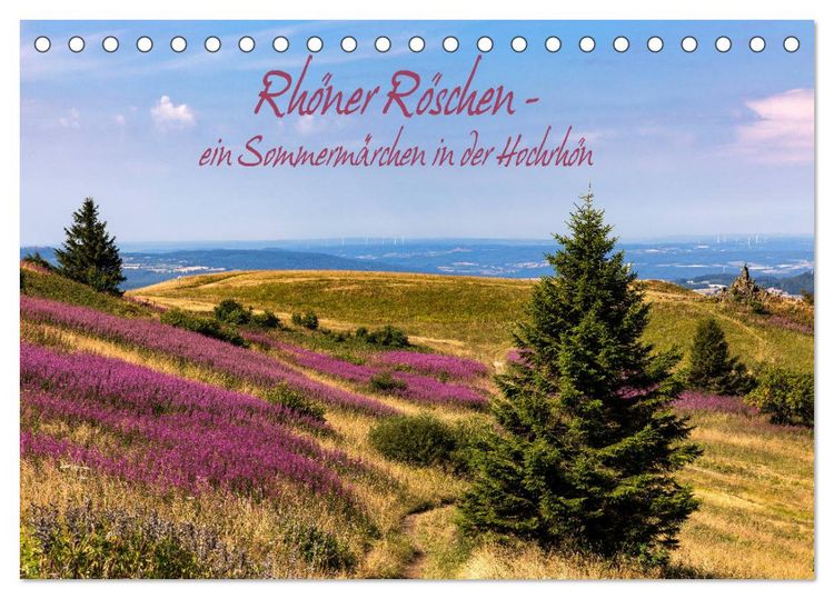 Produktbild: Rh&ouml;ner R&ouml;schen - ein Sommerm&auml;rchen in der Hochrh&ouml;n (Tischkalender 2026 DIN A5 quer), CALVENDO Monatskalender