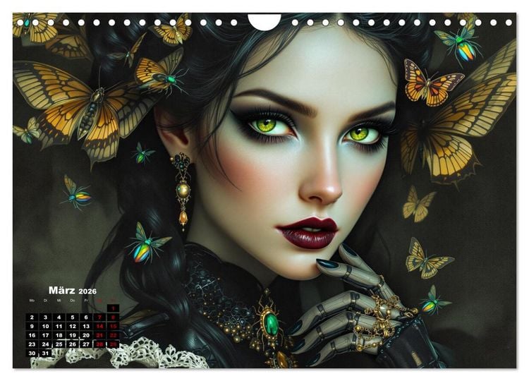Produktbild: Goth Fantasie (Wandkalender 2026 DIN A4 quer), CALVENDO Monatskalender