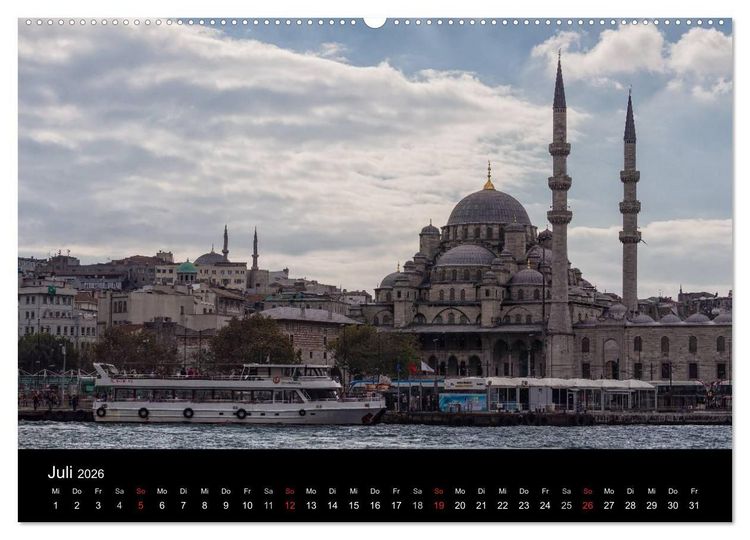 Produktbild: Unterwegs in Istanbul (hochwertiger Premium Wandkalender 2026 DIN A2 quer), Kunstdruck in Hochglanz