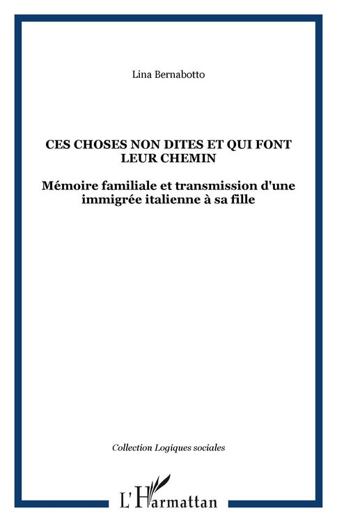 Produktbild: Ces choses non dites et qui font leur chemin