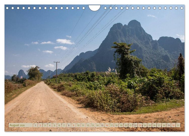 Produktbild: Laos - eine Bildreise (Wandkalender 2026 DIN A4 quer), CALVENDO Monatskalender