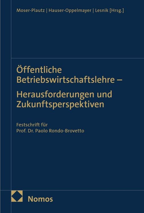 Produktbild: &Ouml;ffentliche Betriebswirtschaftslehre - Herausforderungen und Zukunftsperspektiven