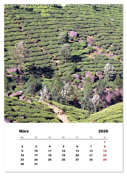 Produktbild: In Kerala (hochwertiger Premium Wandkalender 2026 DIN A2 hoch), Kunstdruck in Hochglanz